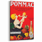 Vintage Pommac Poster – Retro Fruit Drink Ad Art with Playful Design
