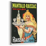 Vintage Mantalo-Raissac Poster – Retro Mint Liqueur Ad Art