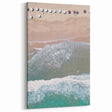 Aerial Beach View - Summer Wall Art with Waves & Umbrellas