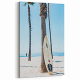 Surfboard & Palm Tree - Summer Wall Art for Beach Décor