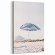 Striped Beach Umbrella - Summer Wall Art for Coastal Décor