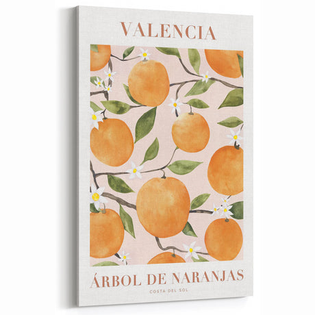 Fruit Wall Decor – Valencia Orange Tree Botanical Print
