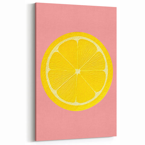 Modern Lemon Fruit Art Print – Kitchen Fruit Wall Decor
