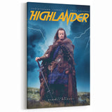 Retro Highlander Poster Art - Vintage Fantasy Action Movie Prints