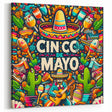 Festive Cinco de Mayo Wall Art - Mexican Party Celebration Print