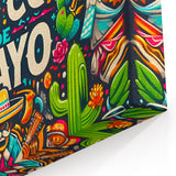 Festive Cinco de Mayo Wall Art - Mexican Party Celebration Print