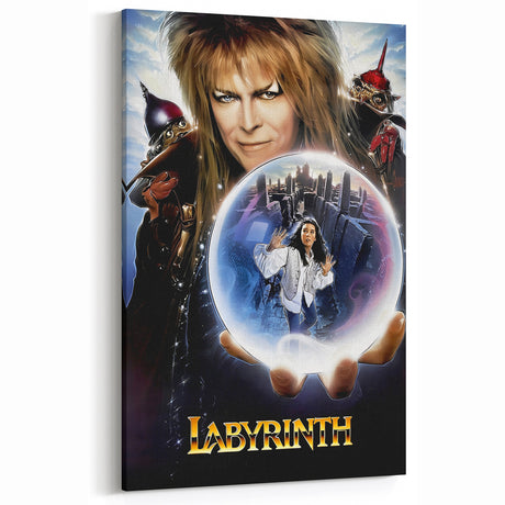 Retro Labyrinth Poster Art - Vintage Fantasy Adventure Movie Prints