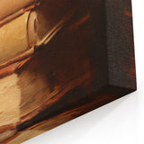 Vintage Fall Wall Art - Rustic Books & Autumn Leaves Canvas