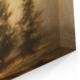 Rustic Pine Trees - Thanksgiving Wall Hangings Canvas