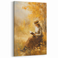 Autumn Reading Scene - Thanksgiving Wall Hangings Print