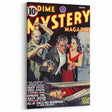 Vintage Magazine Cover Art - Dime Mystery Magazine Retro Print