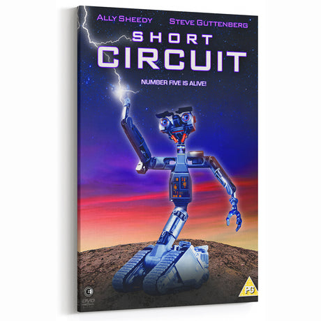 Retro Wall Art - Short Circuit Movie Poster - 80s Vintage Art Prints