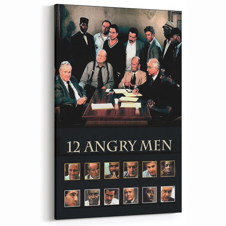 1990s Vintage Movie Poster – Classic 90s Film Art of 12 Angry Men