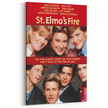 Retro Wall Art - St. Elmo's Fire Movie Poster - 80s Vintage Art Prints