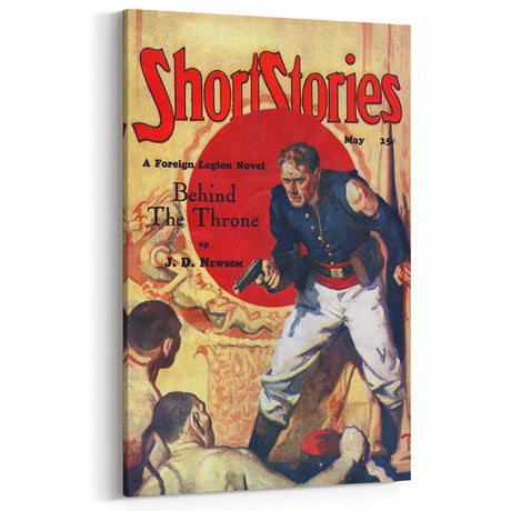 Short Stories Vintage Magazine Cover Art – Retro Foreign Legion Wall Decor