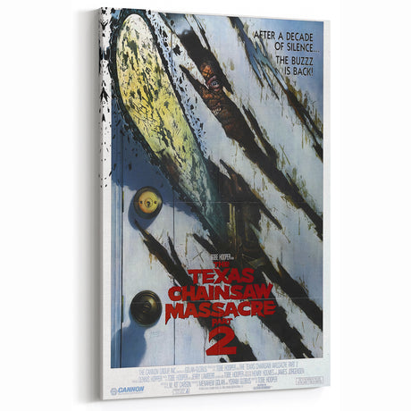 Retro Wall Art - Texas Chainsaw Massacre Part 2 Poster - 80s Horror Art