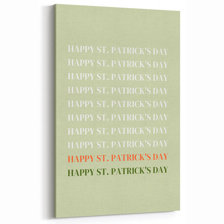 St. Patrick’s Day Wall Art - Minimalist Irish Typography Print
