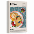 French Crêpes Wall Art - Kitchen Wall Art Dining Room Decor