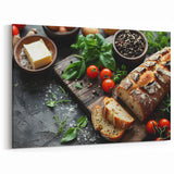 Rustic Bread Wall Art - Kitchen Wall Art Dining Room Decor