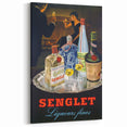 Vintage Senglet Liqueurs Poster – Retro French Advertising Art