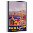 Vintage Sestri Levante Poster – Retro Italian Riviera Travel Art