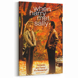 Romantic Retro Art - When Harry Met Sally Movie Poster - 80s Wall Art