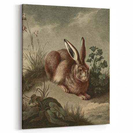 Vintage Animal Art - Rabbit in Nature Antique Wildlife Print