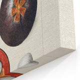Mangosteen Fruit Wall Art – Vintage Botanical Fruit Art Print