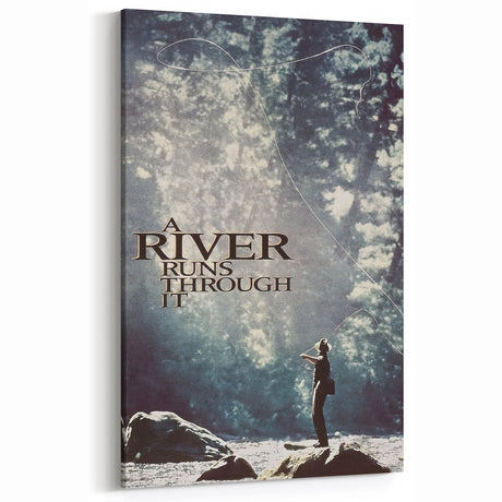 1990s Vintage Movie Poster - Classic 90s Film Art - A River Runs Through It