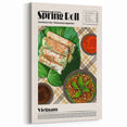 Vietnamese Spring Roll Dishes Wall Art - Kitchen & Dining Decor