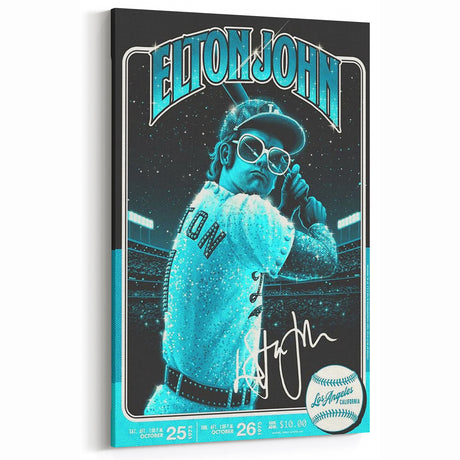 Elton John Retro Poster Art – Vintage Concert Wall Decor