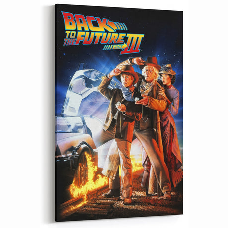 1990s Vintage Movie Poster – Back to the Future Part III Retro Art