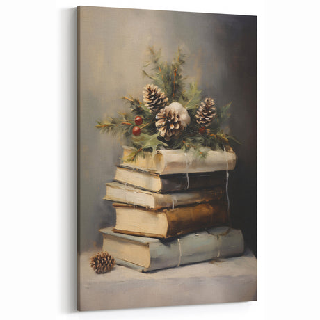 Vintage Holiday Books – Rustic Christmas Wall Decor