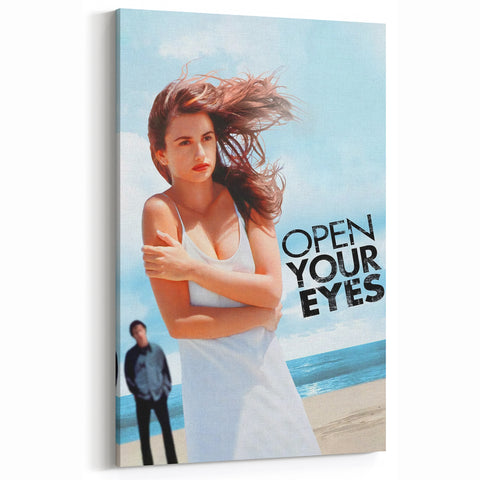 1990s Vintage Movie Poster – Classic 90s Film Art of Open Your Eyes
