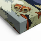 1990s Vintage Movie Poster – Classic 90s Film Art of Princess Mononoke