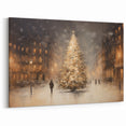 Enchanting City Christmas Tree – Elegant Christmas Wall Decor