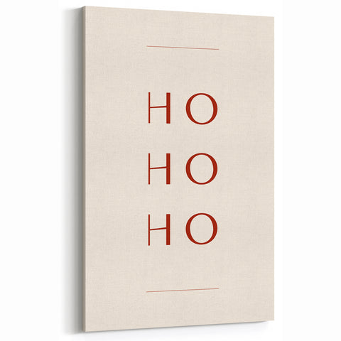 Minimalist Ho Ho Ho – Modern Christmas Wall Hangings