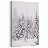 Snowy Evergreen Forest - Winter Wonderland Wall Art Winter Print