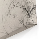 Vintage Botanical Art Prints – Elegant Branch Pencil Drawing