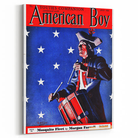Vintage Magazine Cover Art - American Boy July 1936 Mosquito Fleet