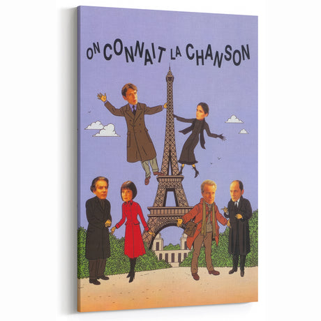 On Connaît la Chanson 1990s Vintage Movie Poster | Classic 90s Film Art