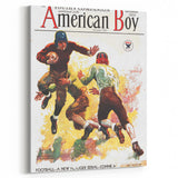 Vintage Magazine Cover Art - American Boy October 1933 Football