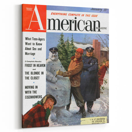 Vintage Magazine Cover Art - The American Magazine January Edition