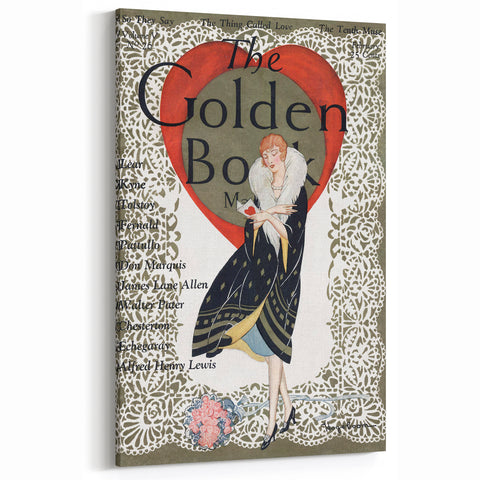 Vintage Magazine Cover Art - The Golden Book, 1926