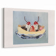 Banana Split Fruit Wall Decor – Sweet Kitchen Art Print