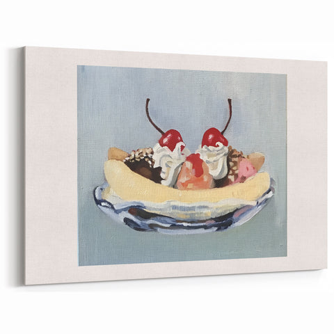 Banana Split Fruit Wall Decor – Sweet Kitchen Art Print