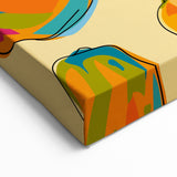 Papaya Fruit Canvas Art – Tropical Kitchen Wall Decor