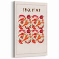 Fruit Poster Art – Spicy Pepper Kitchen Wall Decor Print