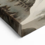 Vintage Winter Landscape Print – Botanical Nature Wall Art
