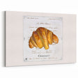 Classic Croissant Pastry Wall Art – French Bakery Kitchen Decor